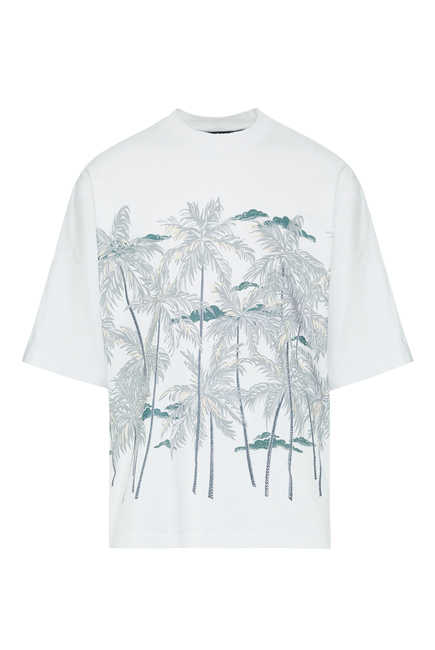 Allover Palms Loose T-Shirt